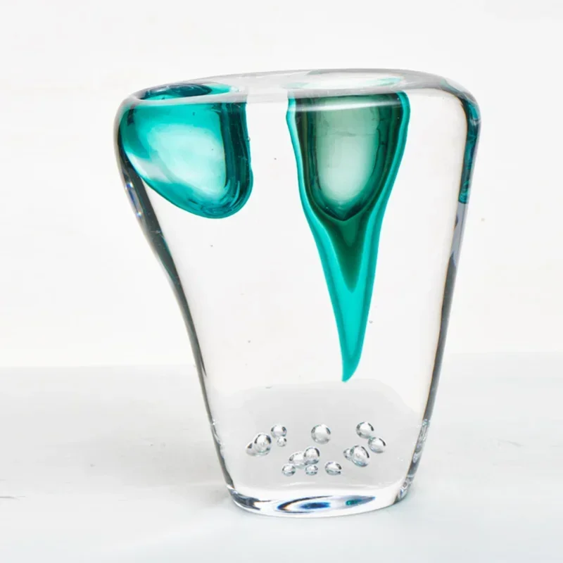 Handmade glazed vase home high-end art ornament hotel lobby wedding decoration creativity