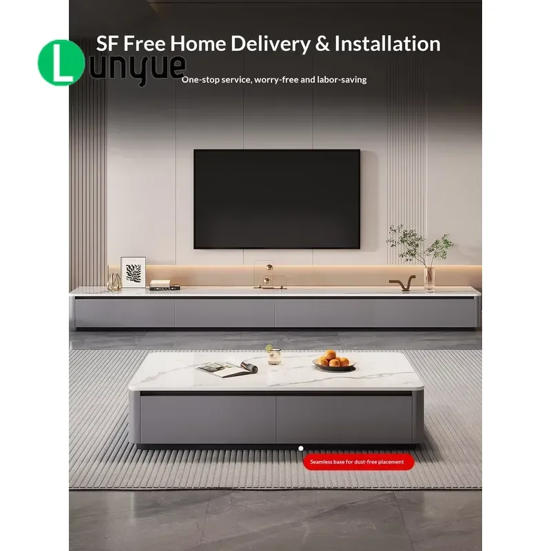 Solid Wood Modern Multi-functional TV Cabinet Floor-to-ceiling Locker for Living Room Small Spaces Family Use Storage