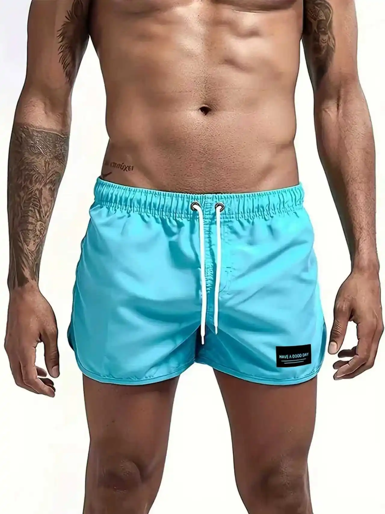 Men's Summer Printed Beach Shorts with Drawstring And Pocket Detail Casual Comfortable Outdoor Wear