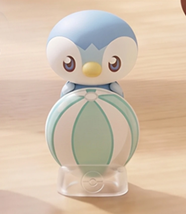 Origineel op voorraad Pikachu Peaceful Cuddle Blind Box Crouch Figuur met verwijderbare plakstrips voor telefoon achterkant / autodashboard