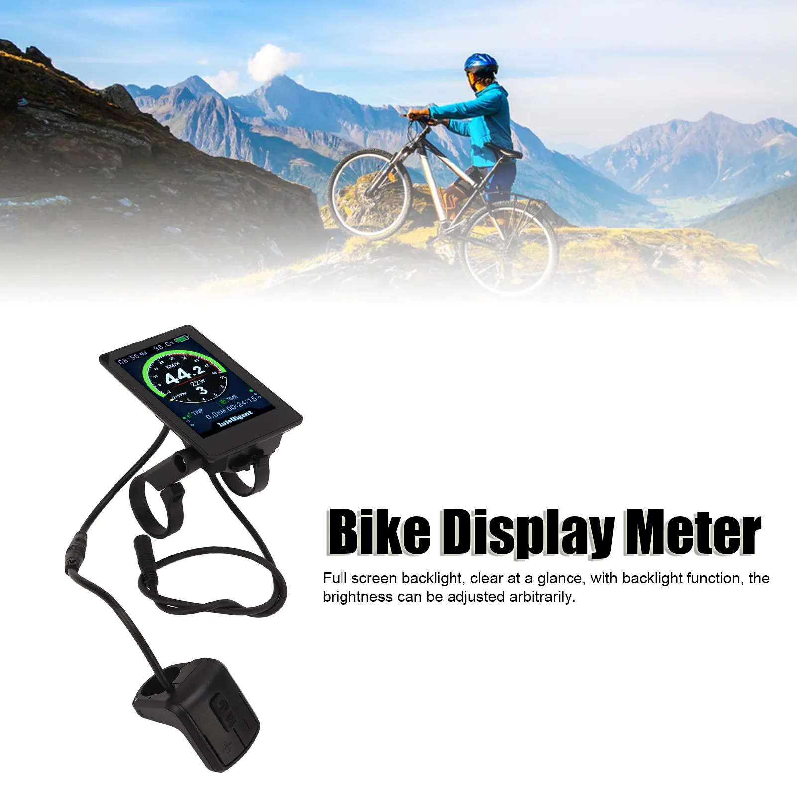 

Дисплей-метр, водонепроницаемый цветной измеритель для горного велосипеда, 860C, закаленное стекло, счетчик для электрического скутера, счетчик дисплея для велосипеда