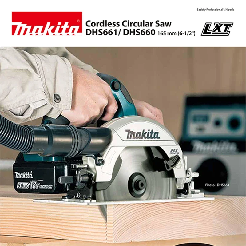 Makita DHS660ZJ 18V LXT Brushless Cordless 165MM Circular Saw Lithium Power Tools 5000RPM