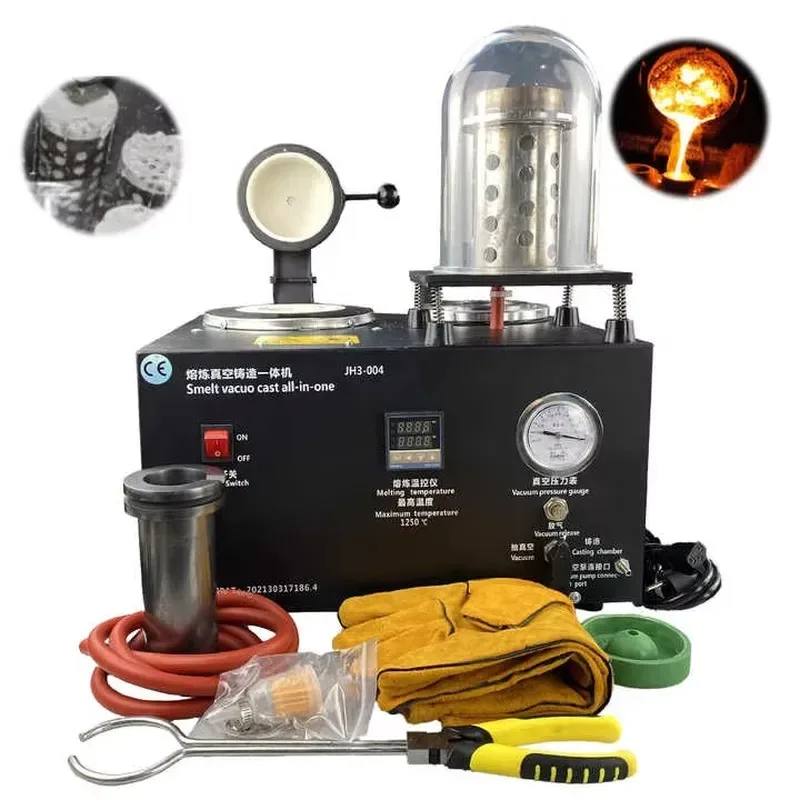 Boasta 2L Lost Wax Cast Jewelry Tools Casting Equipment Gold Vacuo Metal Melting Furnace Jewellery Vacuum Casting