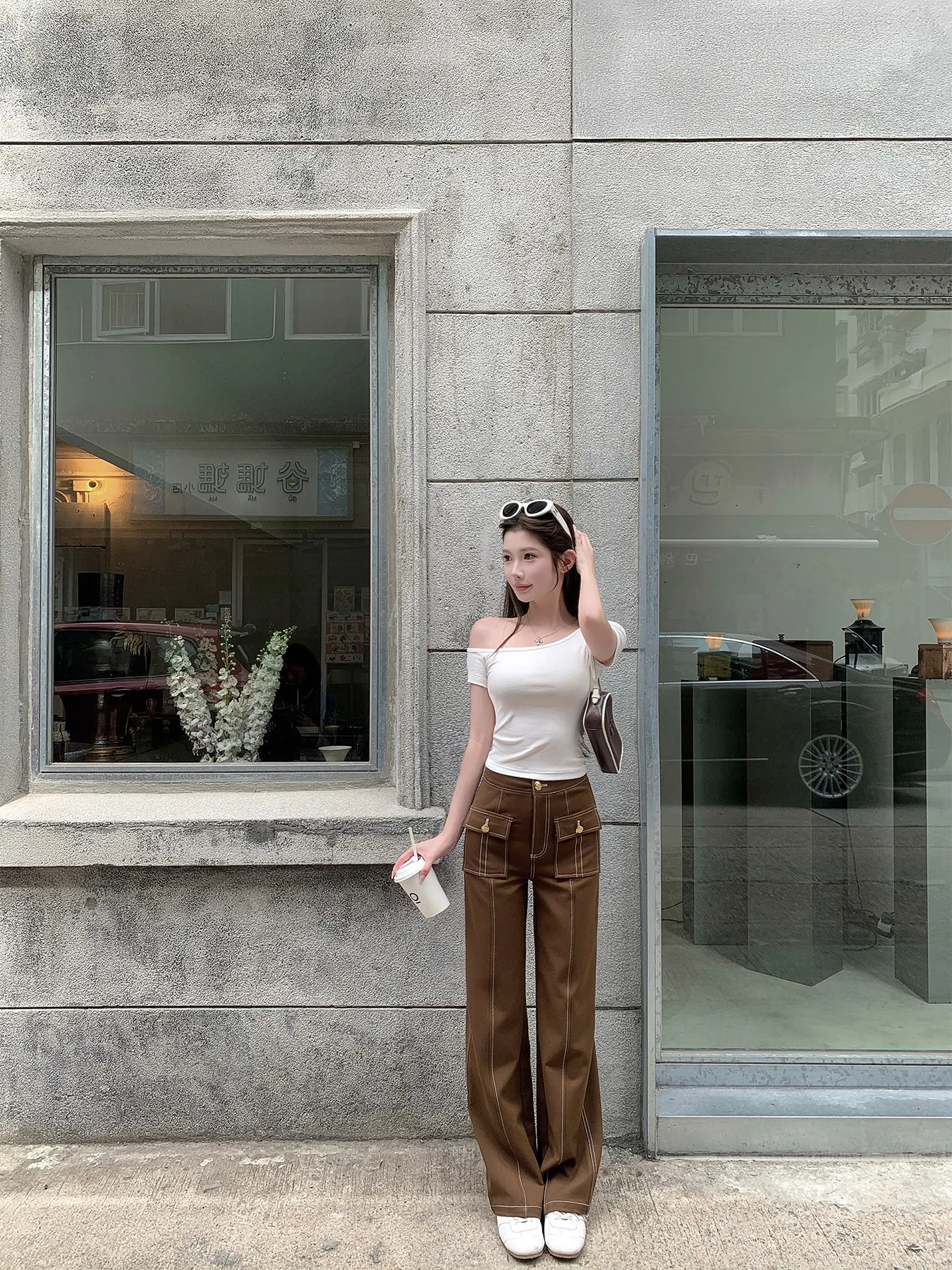Brown trousers