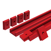 T30 Track 50cm Aluminium T-Slider T Slot Miter Track Jig - Woodworking Miter Gauge Guide Chute - Workbench/Saw Router Table Tool