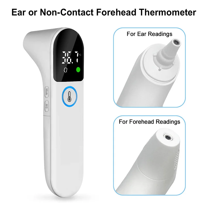 Digital Infrared Thermometer Baby Forehead Ear Non-contact Medical Use Body Temperature Meter Adult IR Measure Fever Termometro