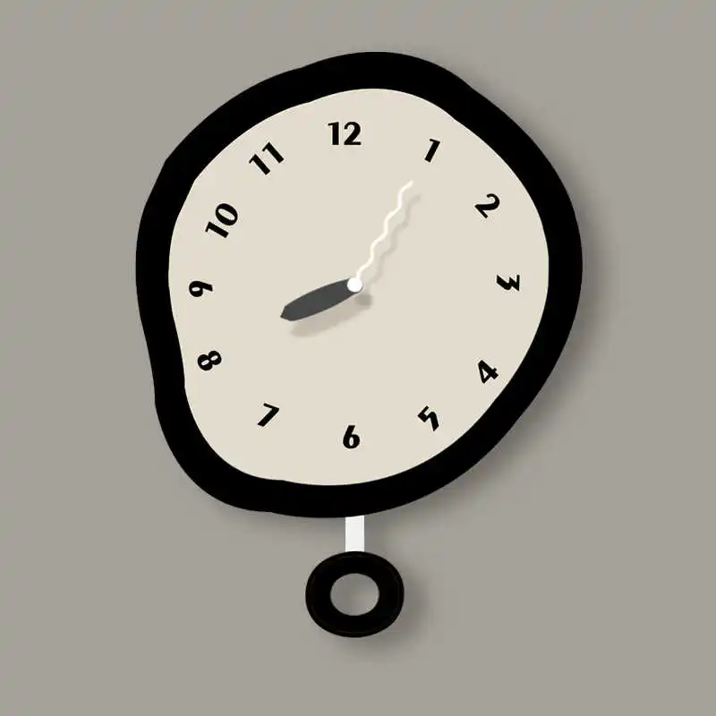 Modern Creative Art Wall Clock Stylish Hanging Decor Clock, 2025 New Trend Home Wall Decoration for Living Room Bedroom