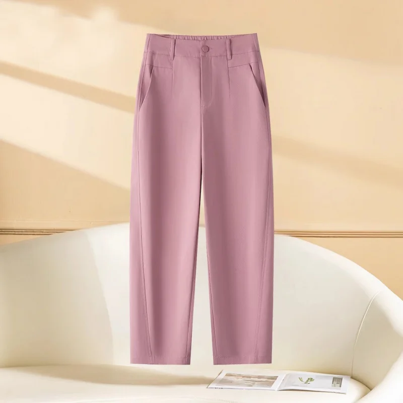 صغيرتي المرأة البدلة السراويل الربيع الصيف تسع نقاط عارضة السراويل تنوعا التخسيس فضفاض مدبب الحريم السراويل