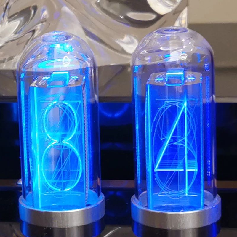 

Glow tube clock glass tube accessories atmosphere lamp