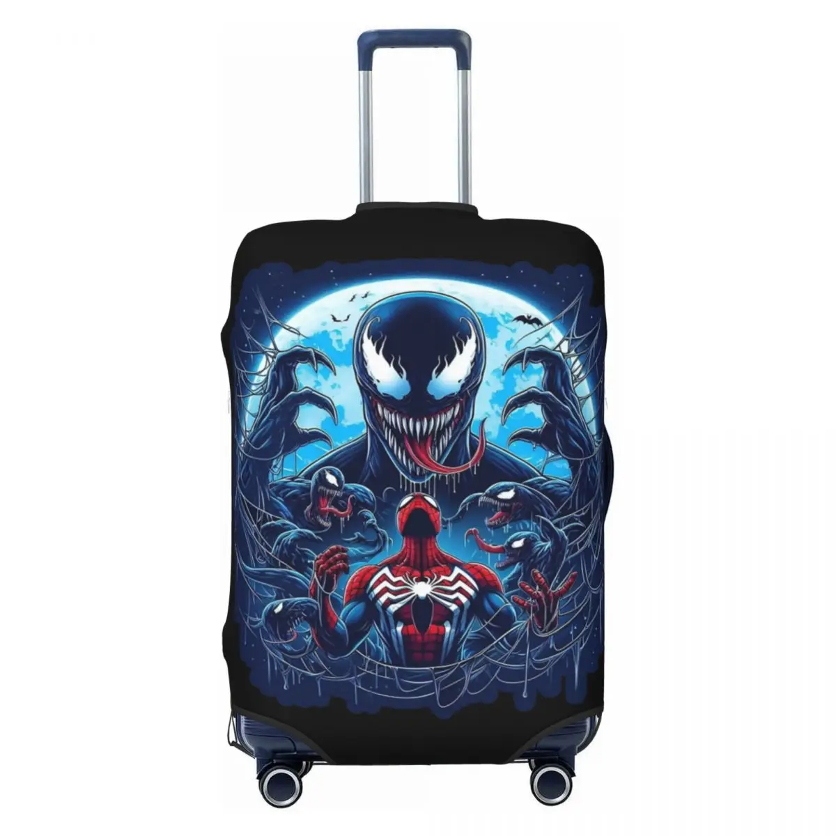 

Чехол для чемодана с мультяшным принтом Venom, защита круизной поездки, эластичный чемодан для полета