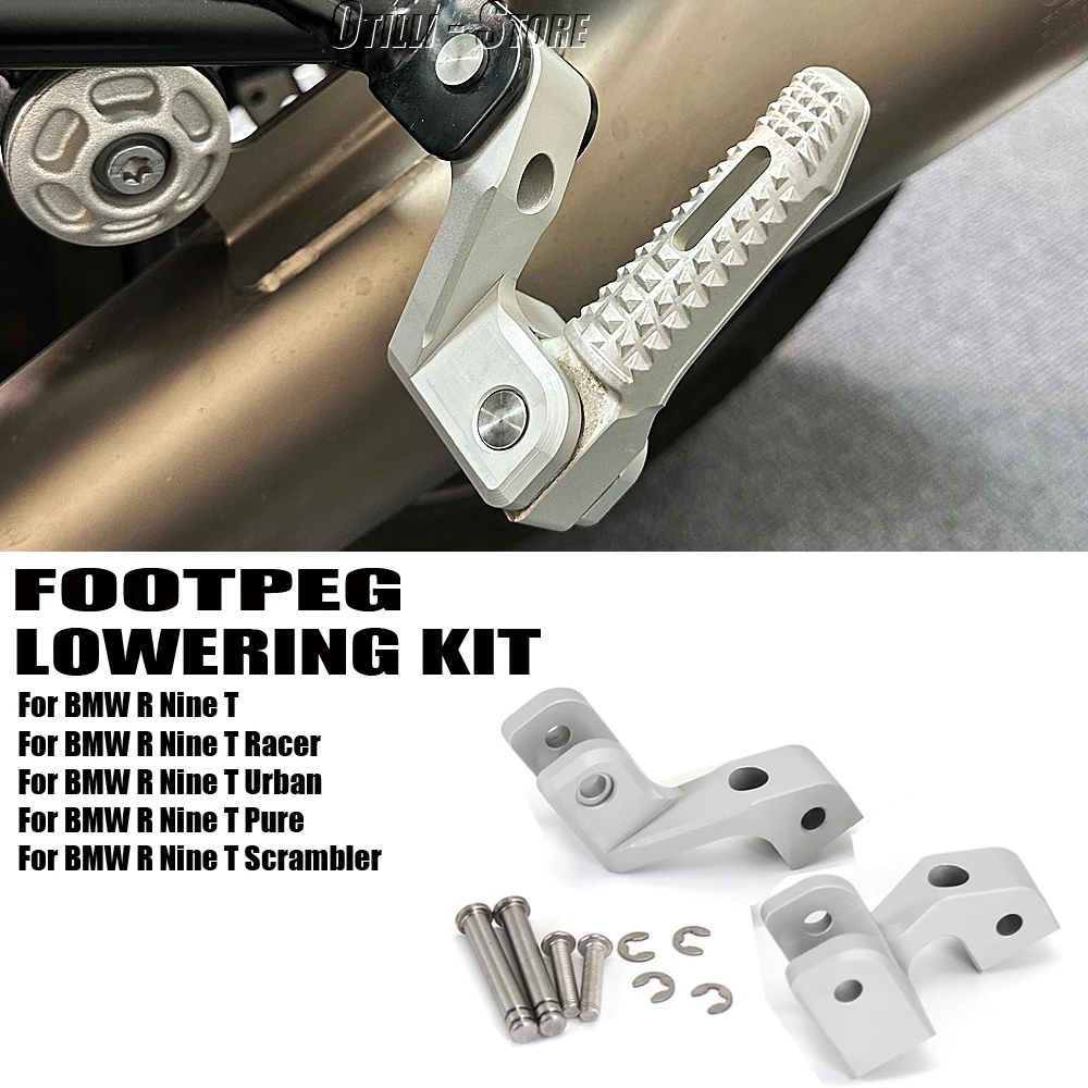 

Motorcyle Passenger Footpeg Lowering Kit Footrest Relocation For BMW RnineT RNINET Urban R NINE T Scrambler R NineT Pure R9T