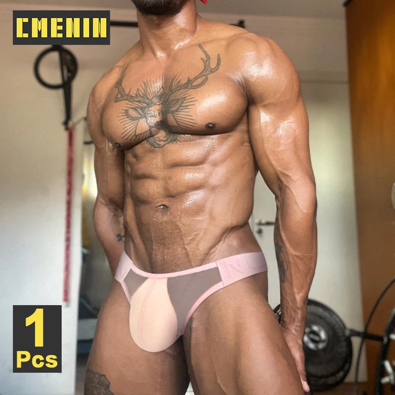 CMENIN Ultra-thin Ice Silk Men Thongs Transparent Breathable Gay Sexy Men Underpants Men\'s Thong and G String Man Thong Panties