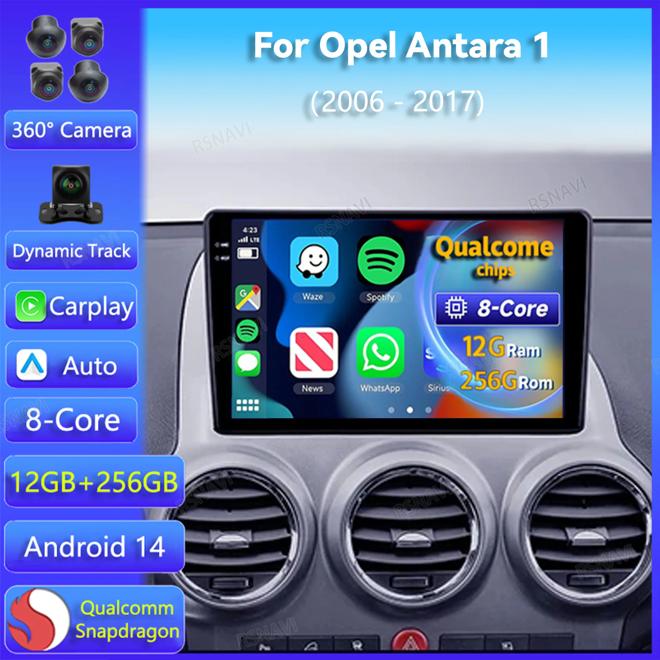 

Android 14 Carplay Auto For Opel Antara 1 2006 2007 2008 - 2017 Car Radio GPS Navigation Video Player 2Din Stereo DVD Multimedia