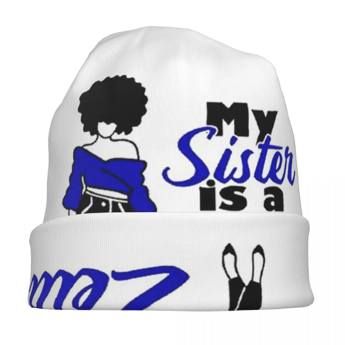 زيتا فاي بيتا نادي نسائي شعار دافئ محبوك قبعة موضة بونيه قبعة الخريف الشتاء في الهواء الطلق قبعات حريمي للجنسين الكبار