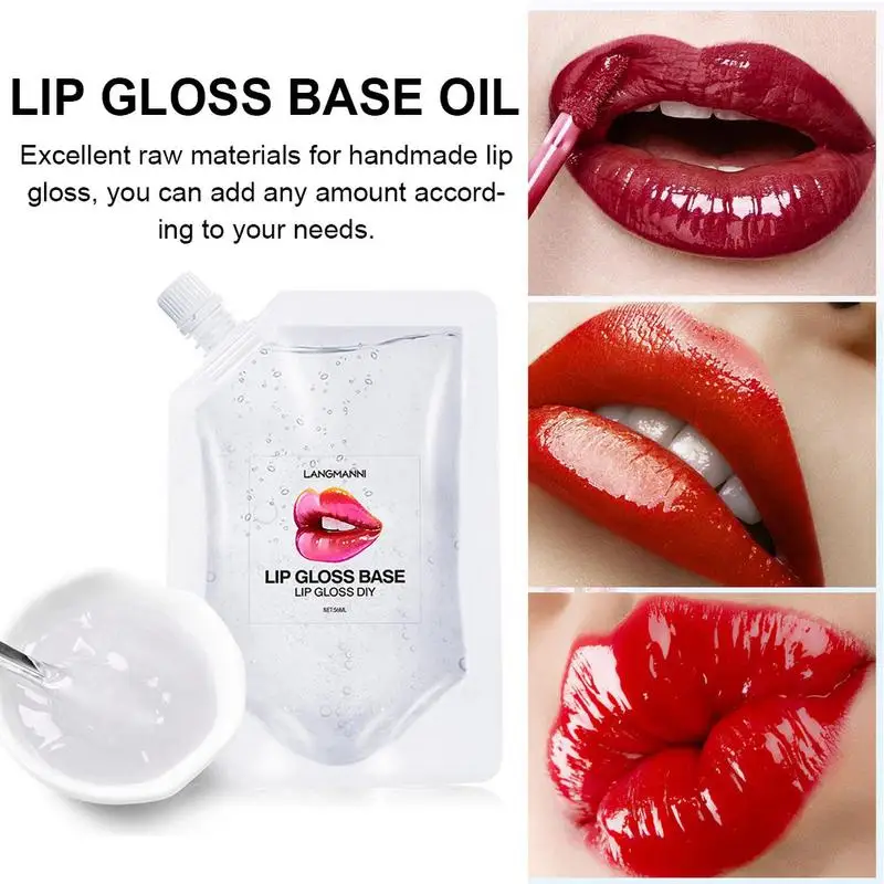 Base transparente pour rouge à lèvres, 50ml, anti-adhésif, hydratant, kit exécutif, liquide, fait à la main, maquillage