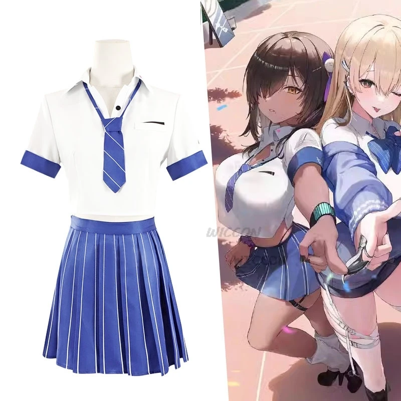 

JK Japanese School Uniform Skirt Woman Sexy Masquerade Ball Suit Anime Game NIKKE：The Goddess of Victory Naga Cosplay Costume