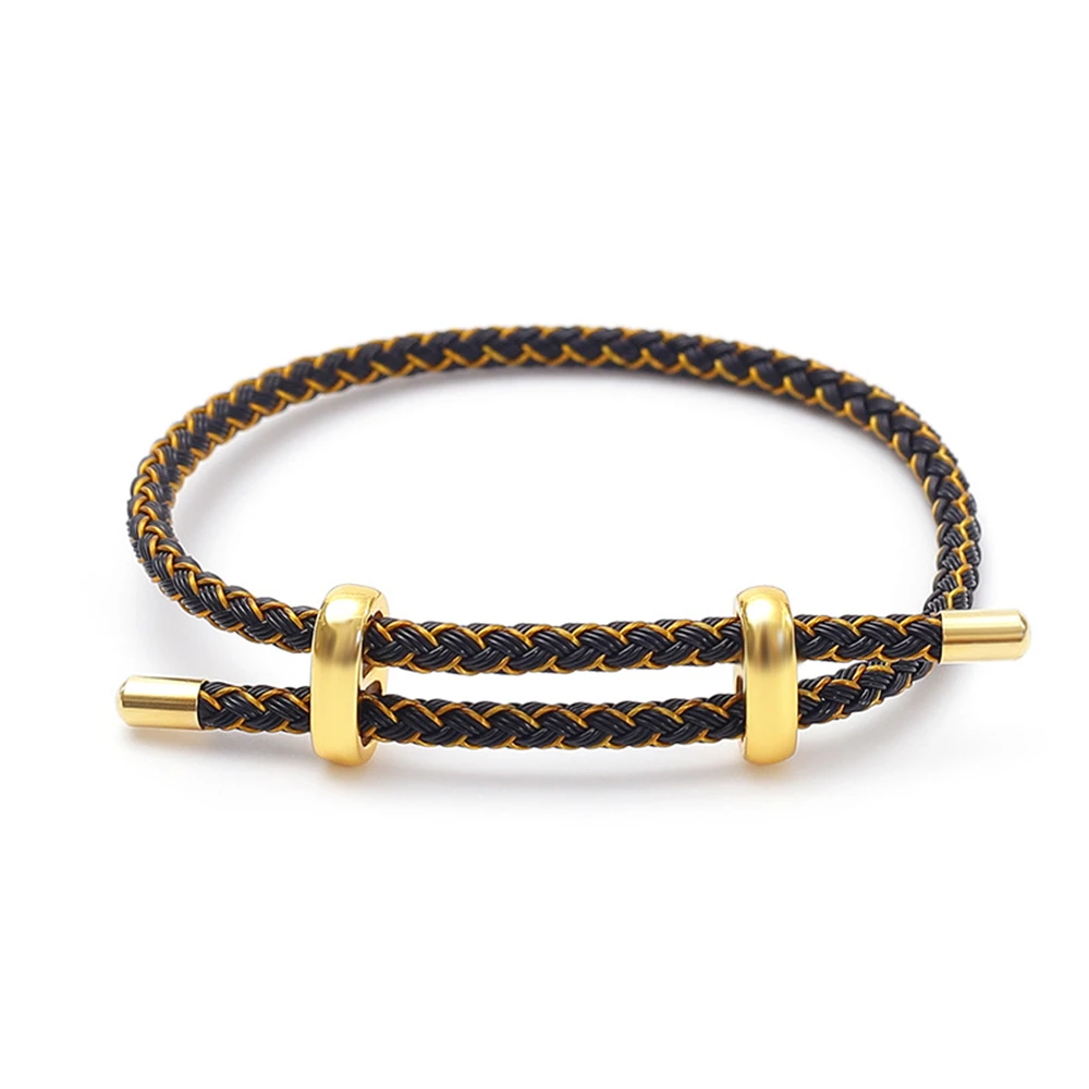 Handmade Woven Wire Rope Adjustable Bracelet, Luxury Gift