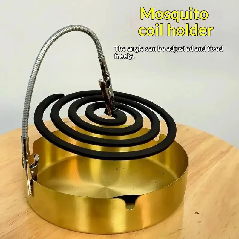 【S】Metal Incense Clip For Mosquito Coil And Incense Stick Desktop Clamp Garden Tool Fragrance Diffuser Home Decor