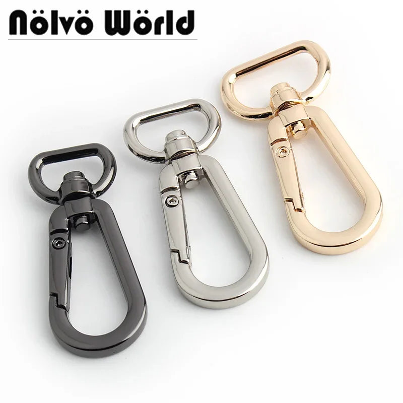 

10-50 pieces 3 size 4 colors 13-16-19mm Metal Leather Purse Buckle Strap Webbing Clasps Lobster Belt Swivel Trigger Snap