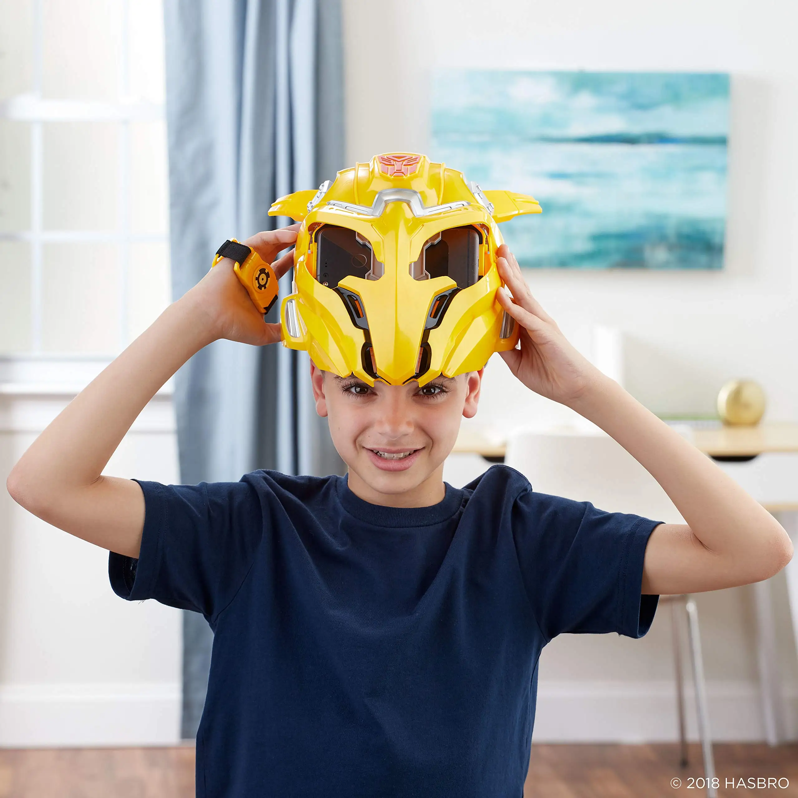 Transformers Movie Bumblebee Bee Hero Vision Mask AR Toy Action Figure Game Collectibles Birthday Gift Toys for Children Model