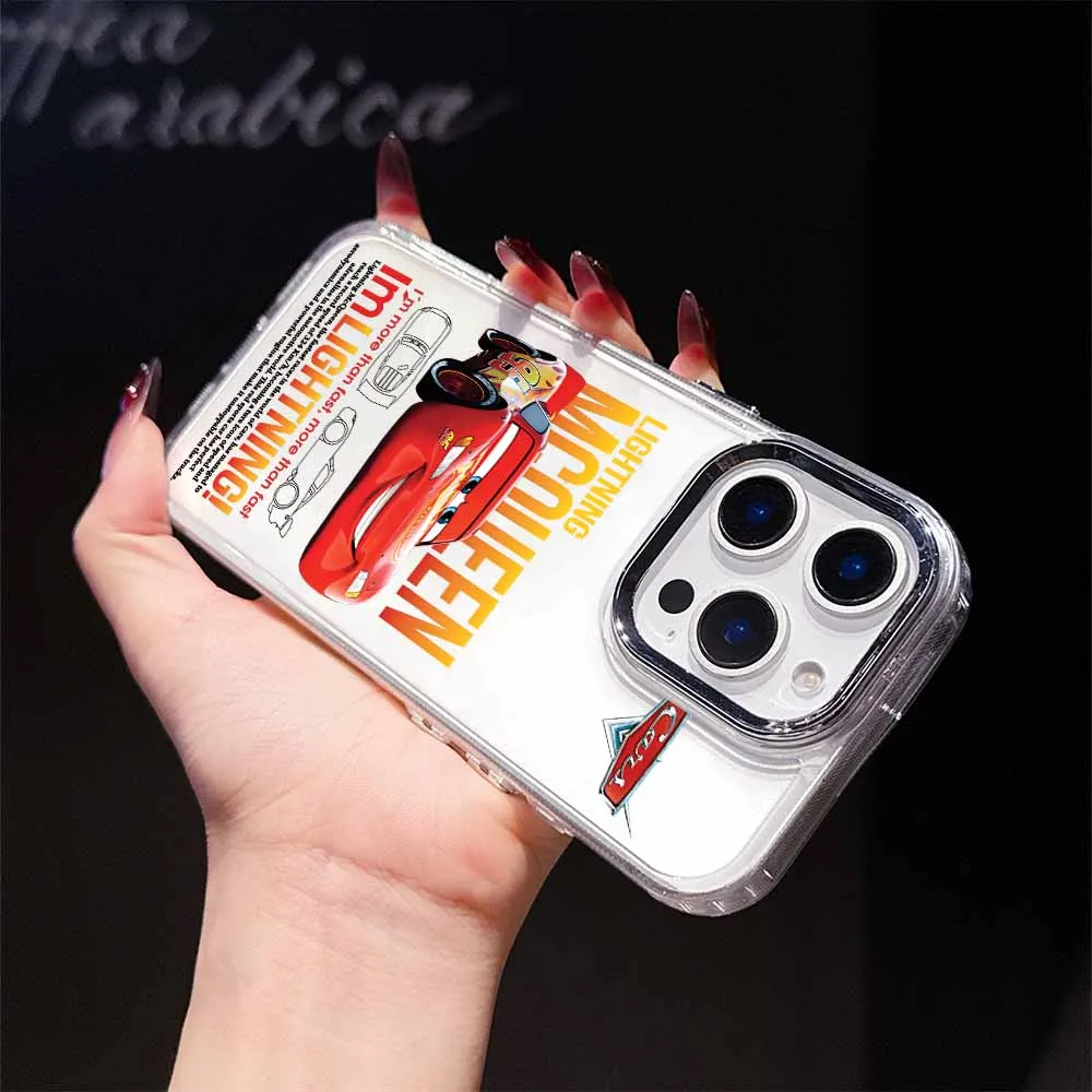 Saetta McQueen 95 Auto Trasparente Cassa Del Telefono Per Redmi 15 14C 13 Nota 14 13 12S 12 11S 11T 10 Pro Max Plus Copertura Fonda Morbida