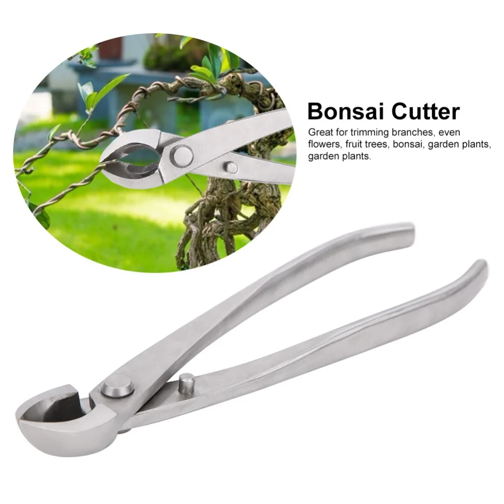 Professional Stainless Steel Branch Cutter Siliver Round Edge Concave Cutter Ergonomic Handle Multifunctional Pruning Shears