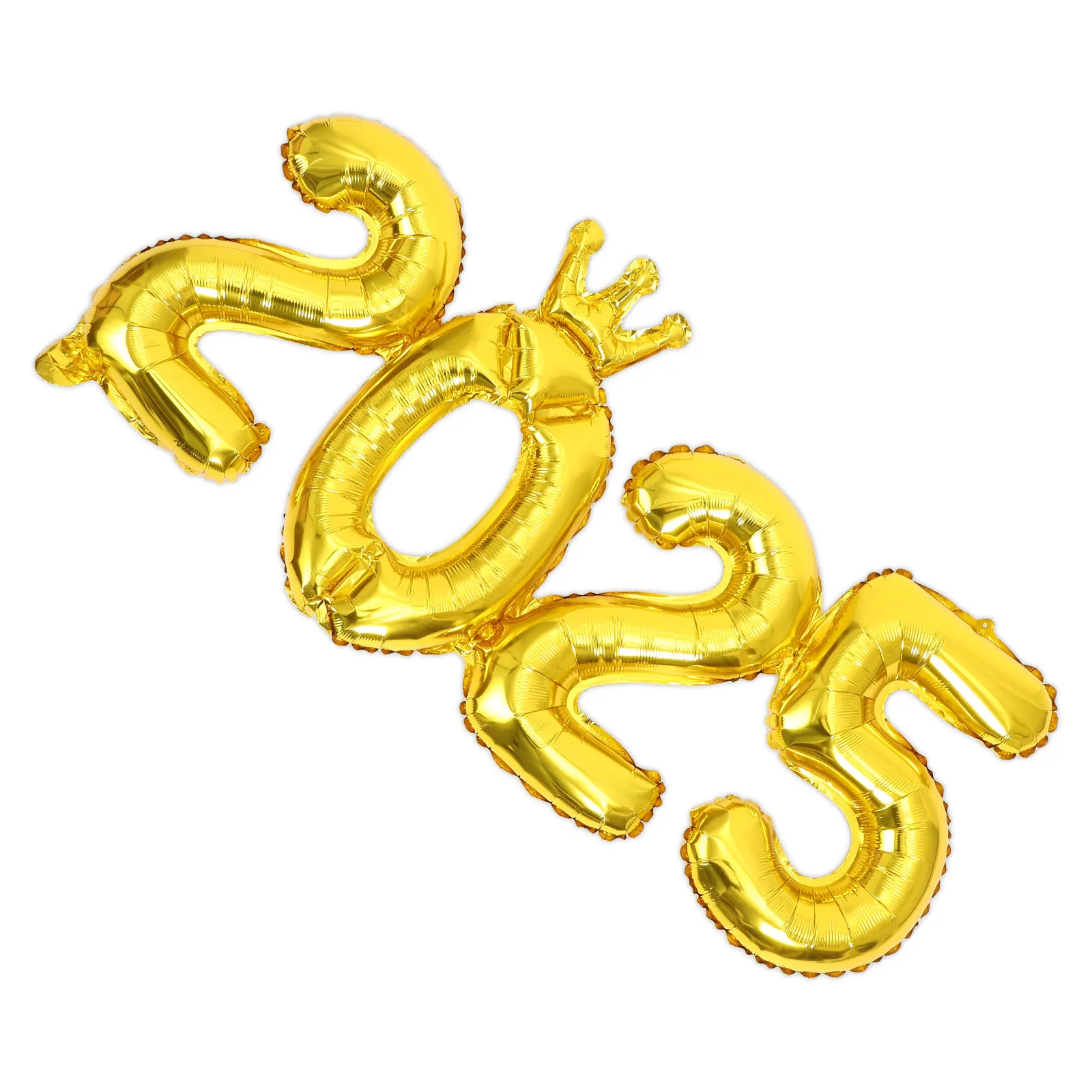 

2025 Number Crown Balloon Integrated Design PVC Balloons New Years Eve Party Layout Wedding Graduation Decorative Party