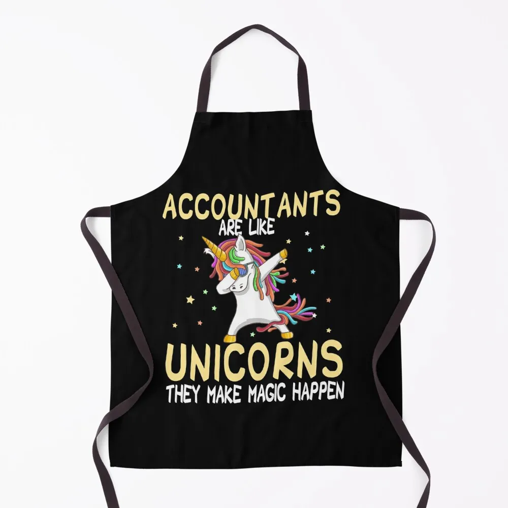 

Accountants Are Like Unicorns They Make Magic Happen Apron kitchen clothes Kitchen Accessories 2022 work ladies Women's Apron