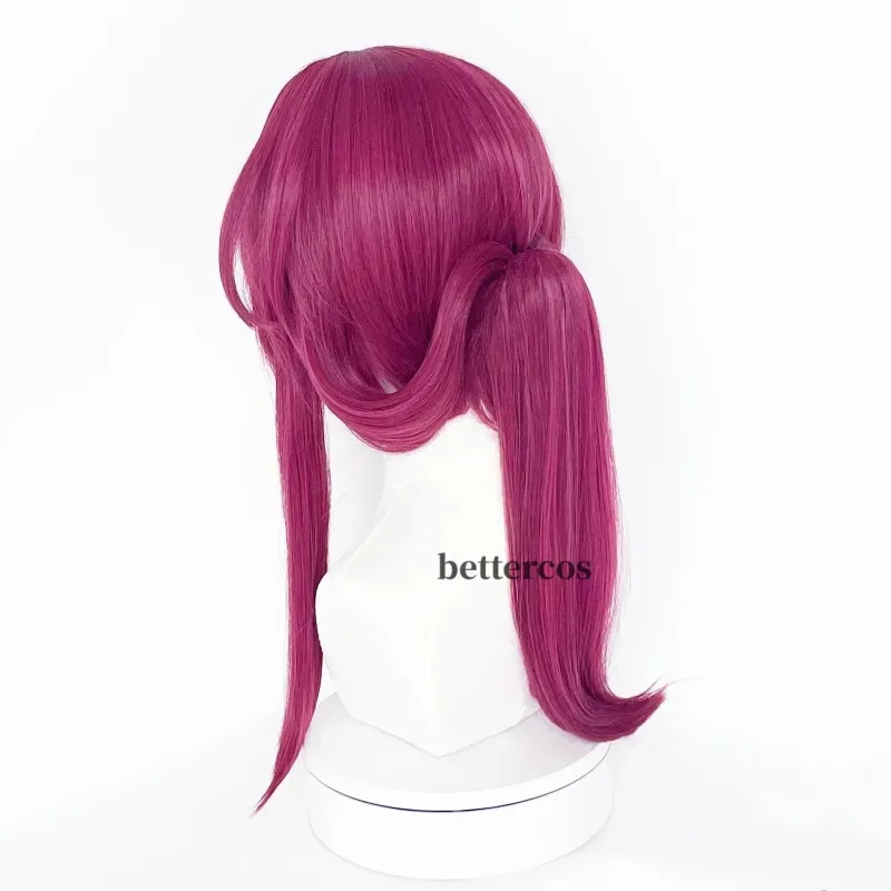 sisi 223343 سنتيمتر أنيمي: ستار السكك الحديدية تأثيري الوردي الأرجواني كافكا هونكاي شعر مستعار مقاومة للحرارة الاصطناعية خصلات الشعر المستعار