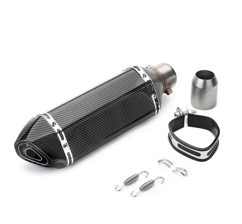 51MM Universal Motorcycle Exhaust Pipe Muffler Racing Escape ak exhaust Moto For yamaha r15 tmax 500 FZ6 CB400 er6n cb650