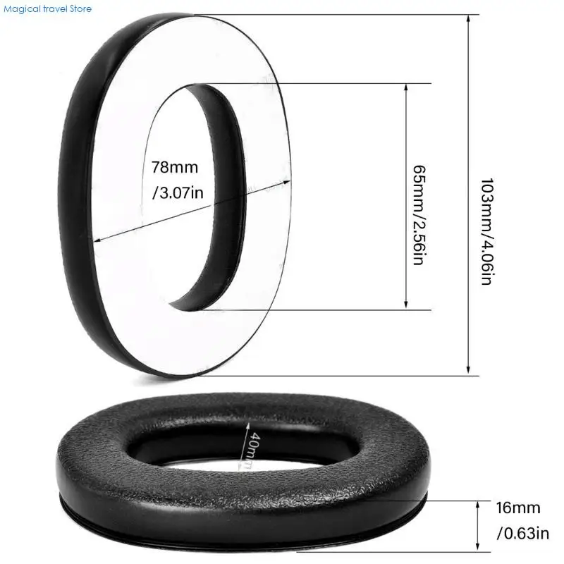 N2UB Replacements Ear Cushions Ear Cover for Headphones Earpads Earmuff Ear Pad for Offering Comfort Sound Quality