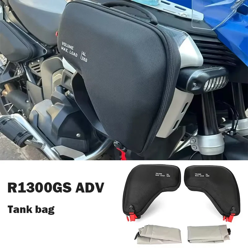 

Для BMW R1300GS ADV R 1300 GS Adventure 2024 2025 Мотоциклетная сумка на бак 4 л Боковая рама Водонепроницаемые сумки Комплект быстрого замка Сумка для инструментов