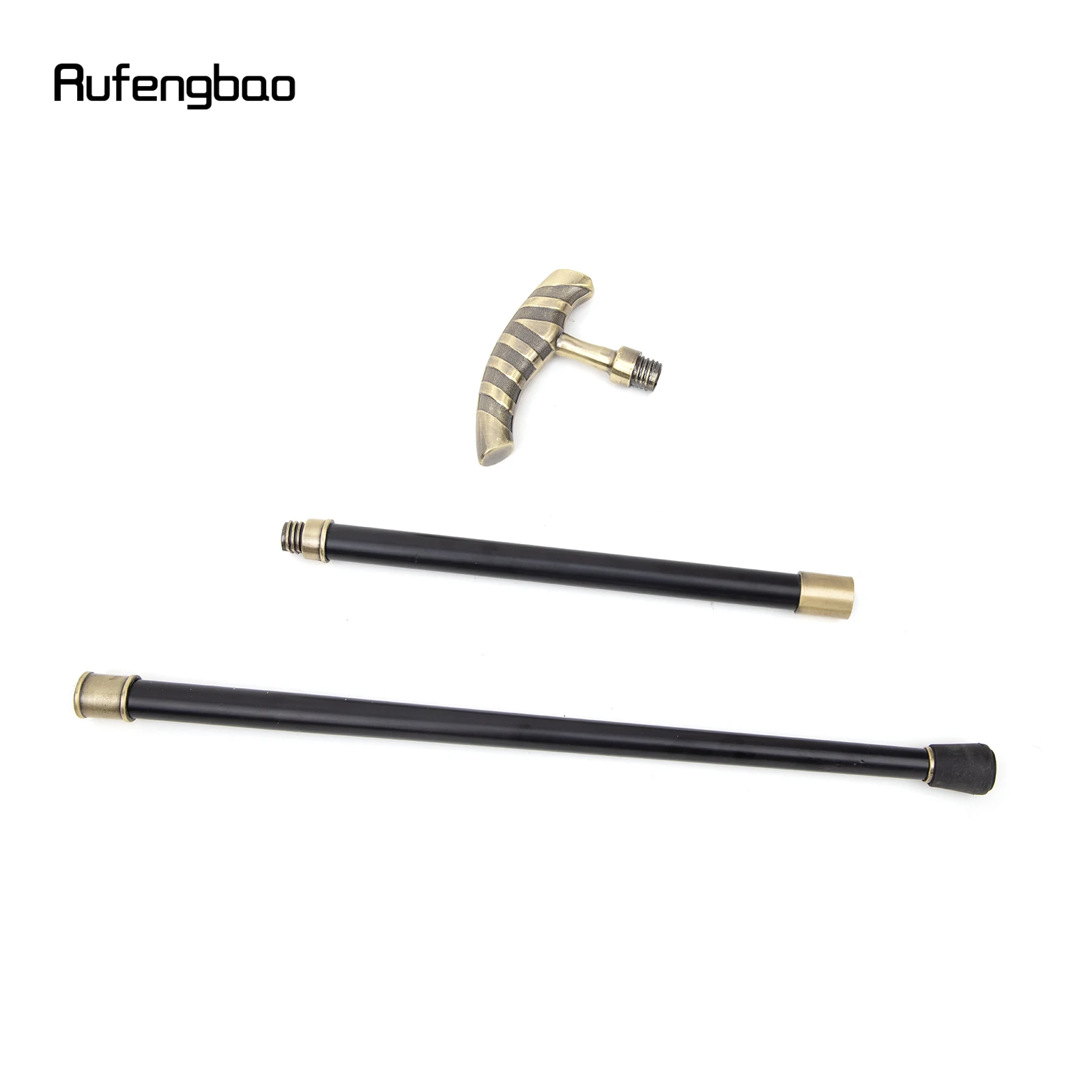 装飾的な金のストライプのウォーキングスティック,ヴィンテージパーティー,ファッショナブルな杖,ハロウィーンのトリミング,93cm