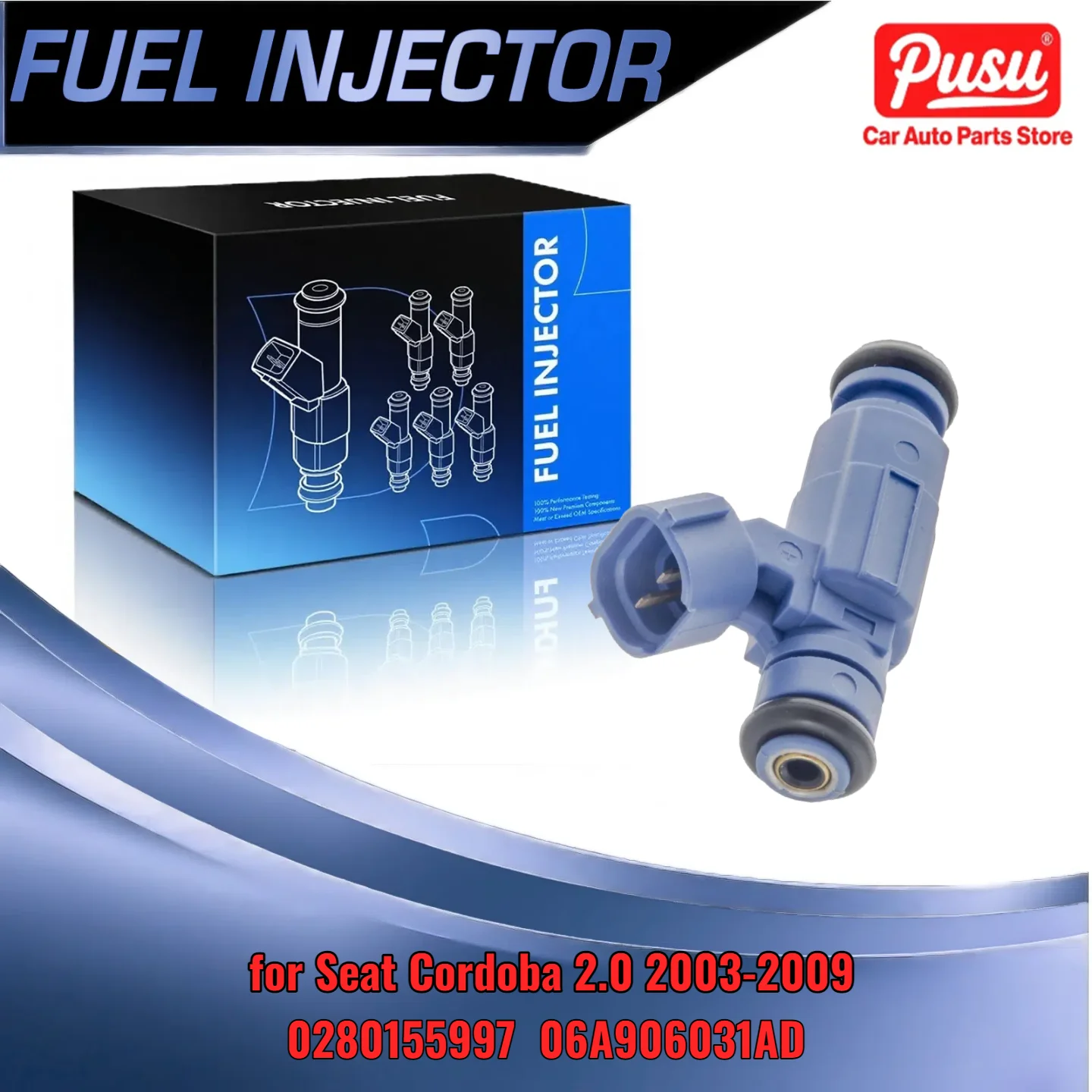 

Direct Fit Injector for Seat Cordoba 2.0 2003-2009 Compatible with 0280155997 06A906031AD