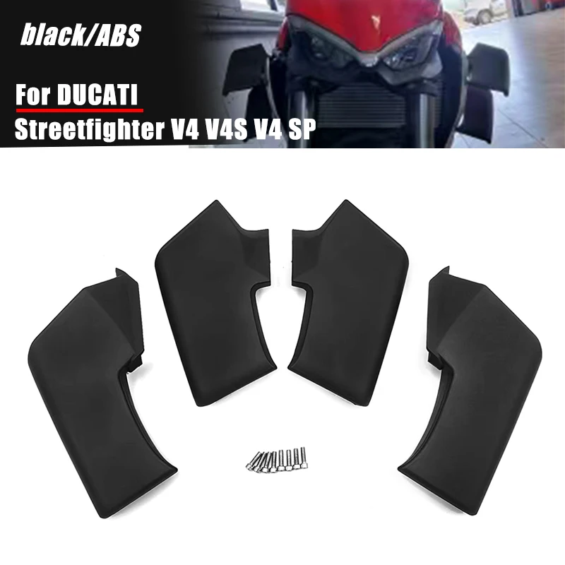 Winglets Wings Spoiler Fxed Motorcycle Winglet Wing Kit For DUCATI Streetfighter V4 V4S V4 SP 2020-2023 V2 2022-2023 2024 V4/V4S