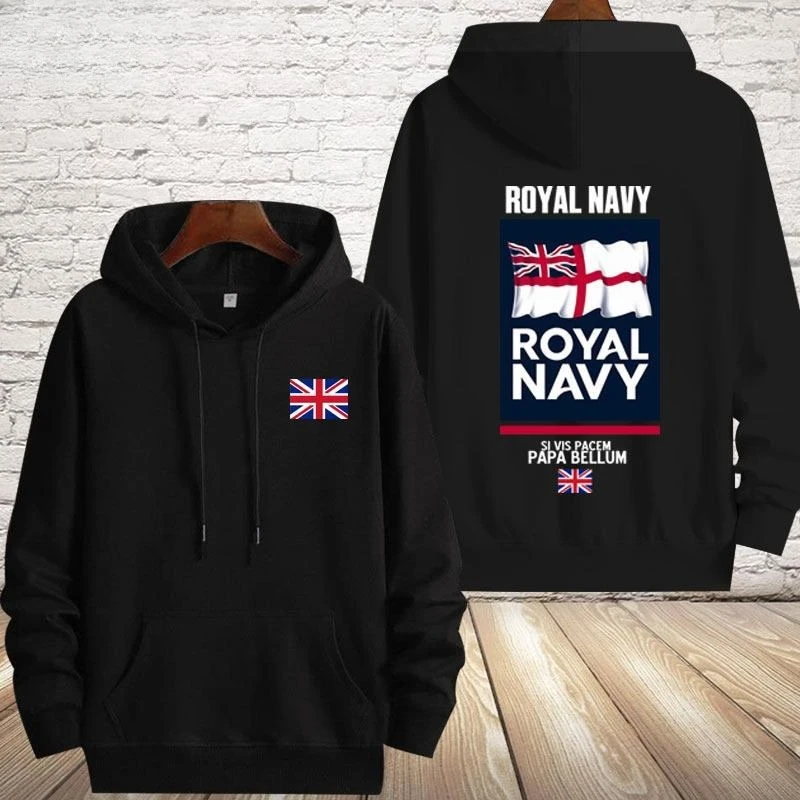

2025 Autumn and Winter Casual and Trendy Hooded Sweatshirts for Men and Women with Printed Patterns Around The British Flag