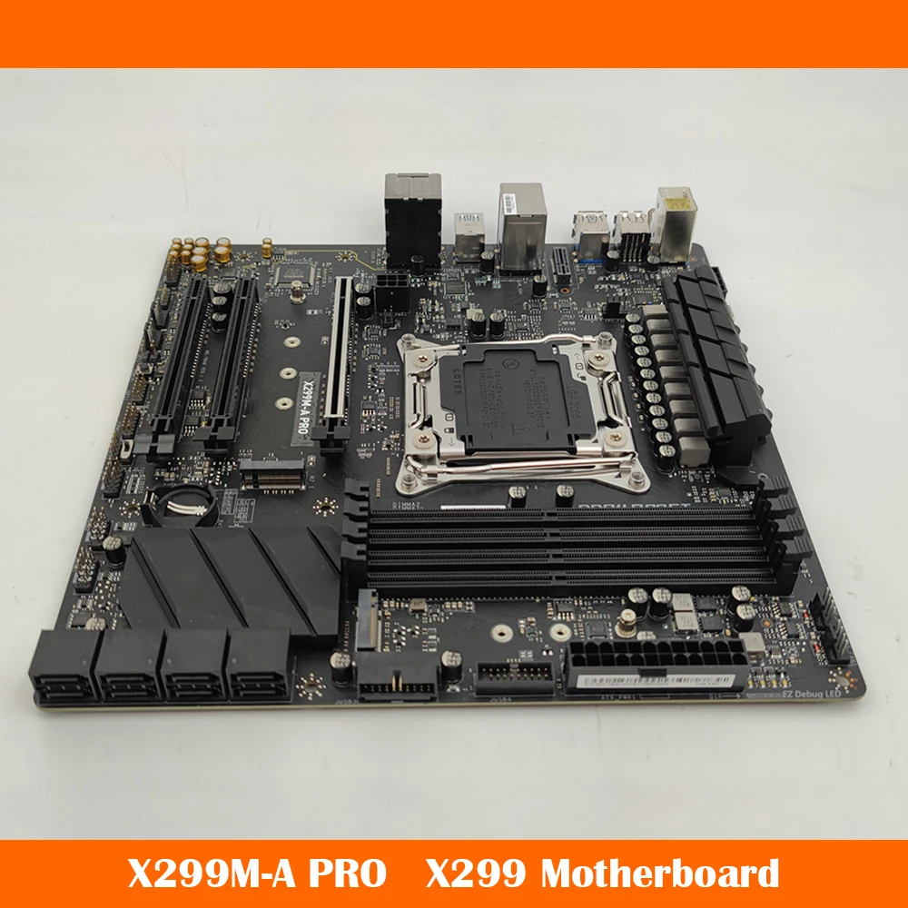 

X299M-A PRO LGA2066 DDR4 64G USB3.1 SATA3*8 M.2*2 M-ATX X299 Motherboard Work Fine High Quality Fast Ship