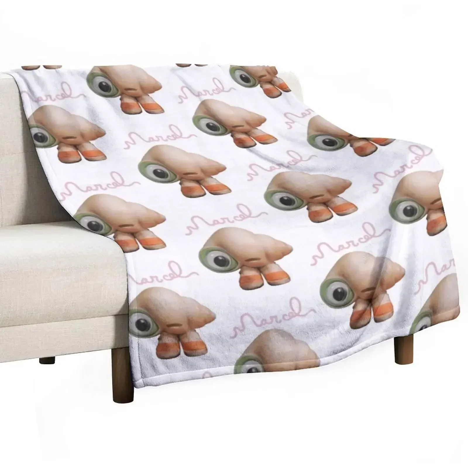 Marcel the Shell with Shoes On Live Action Throw Blanket Stuffeds Beach Travel for sofa Blankets