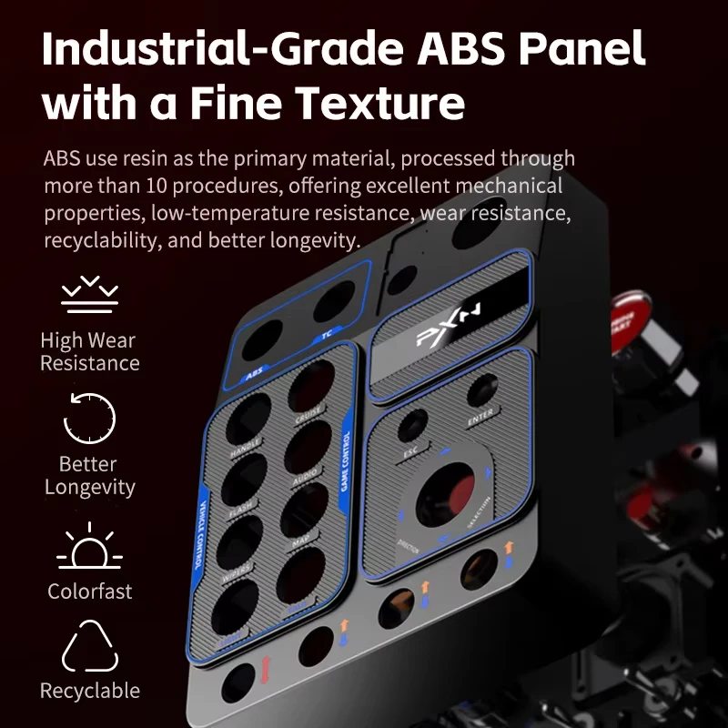 PXN CB1 Control Box for Simulator Racing Game - Custom PC Central Multifunctional Leverless Wired Controller for Race Simulation