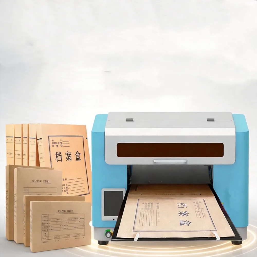 File box printer, digital inkjet printing device, for office document storage folder printing view 6