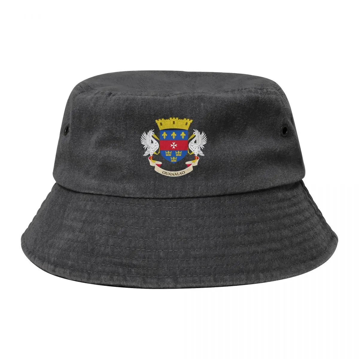 

Coat of Arms of Saint Barthélemy Bucket Hat sun hat Uv Protection Solar Hat cute Sunhat Women's 2024 Men's