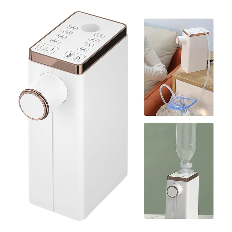 Instant Hot Water Dispenser,Portable Hot Water Dispenser For Making Tea, Instant Coffee, LED Touch Display EU Plug