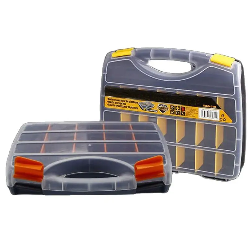 15/21 Grids Portable Parts Box Metal Screw Storage Box Hardware Parts Screwdriver Repair Vehicle Hand Tool ящик для инструментов