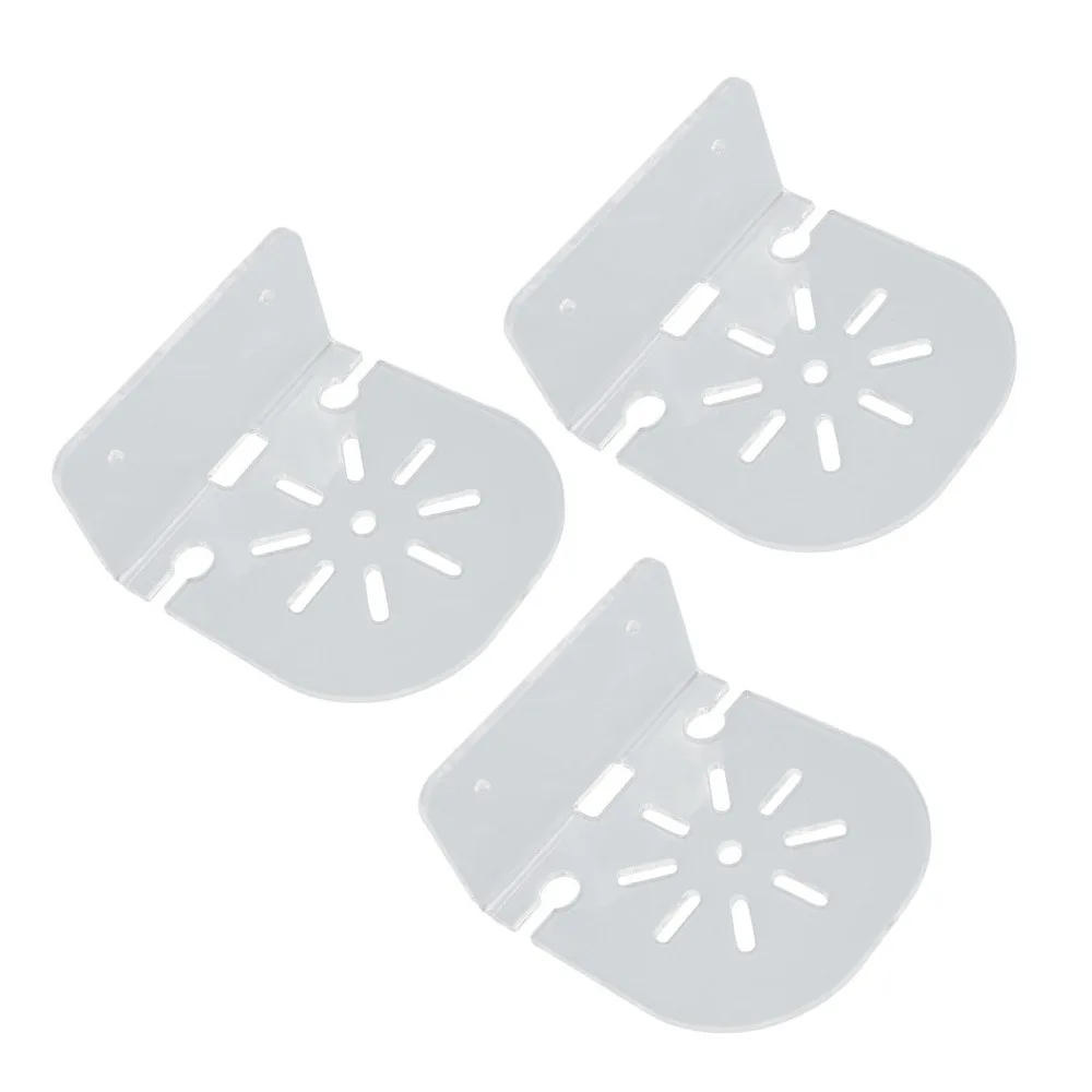 3 Sets Small Size Acrylic Floating Shelf Visibility Design Clear Acrylic Wall Mount Camera Shelf Acrylic Wall Mount Bracket