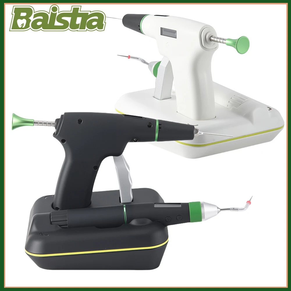 

Dental Endodontic Gutta-percha Obturation Gun System 4 Heating Temperature Pen Tips Wireless Dentist handle 3D Filling Tool