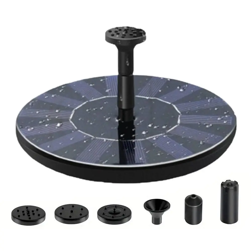 

Энергосберегающий солнечный фонтанный насос, водонепроницаемый плавающий фонтан на солнечной энергии 13/16/18 см с 6 сменными насадками