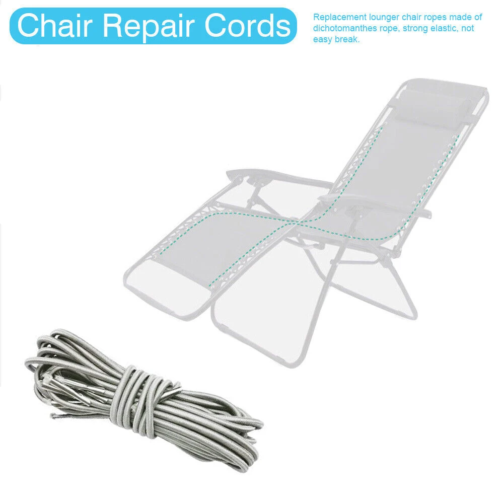 Chair Repair Rope Elastic Rope Garden Recliner Patio Chairs Replacement Parts Chair Rope Cord Sun Lounger Parts