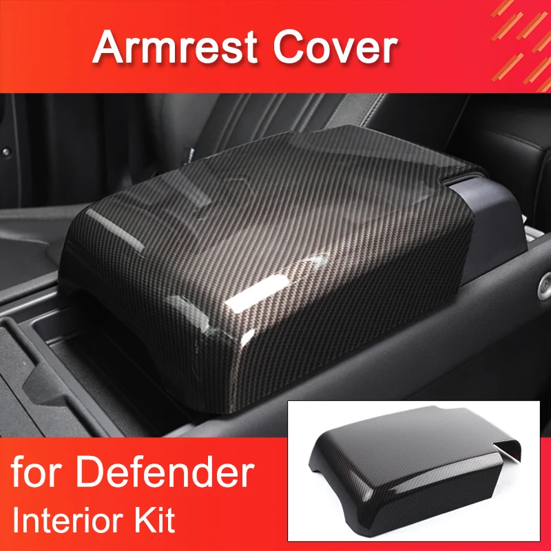 Armrest Cover for Land Rover Defender 90 110 2020-2024 Interior Decoration Cover Paste Style Easy Installation