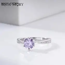 925 Silver 1-3 ct Excellent Cut Purple Green D Color Moissanite Ring Wedding Ring for Women Fine Jewelry dating party gift