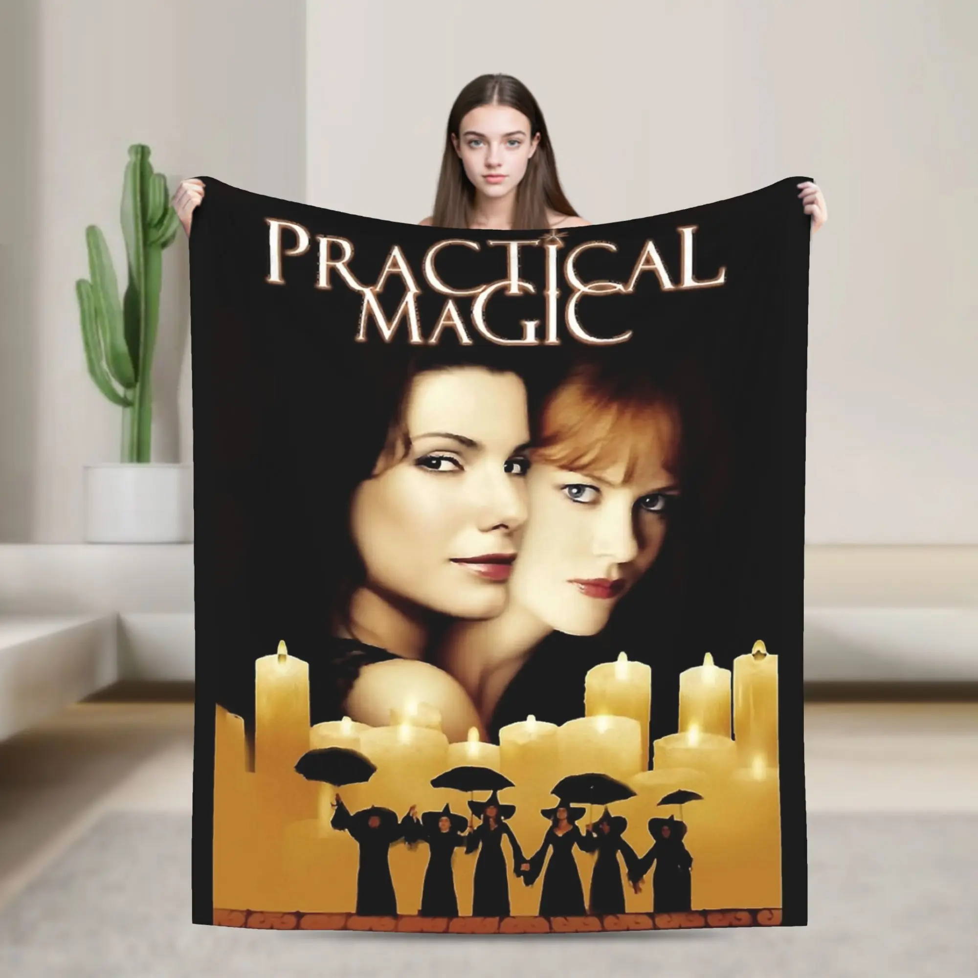 Practical Magic Old Movie Blankets  Flannel Funny Soft Throw Blankets for Bed Sofa Spring/Autumn